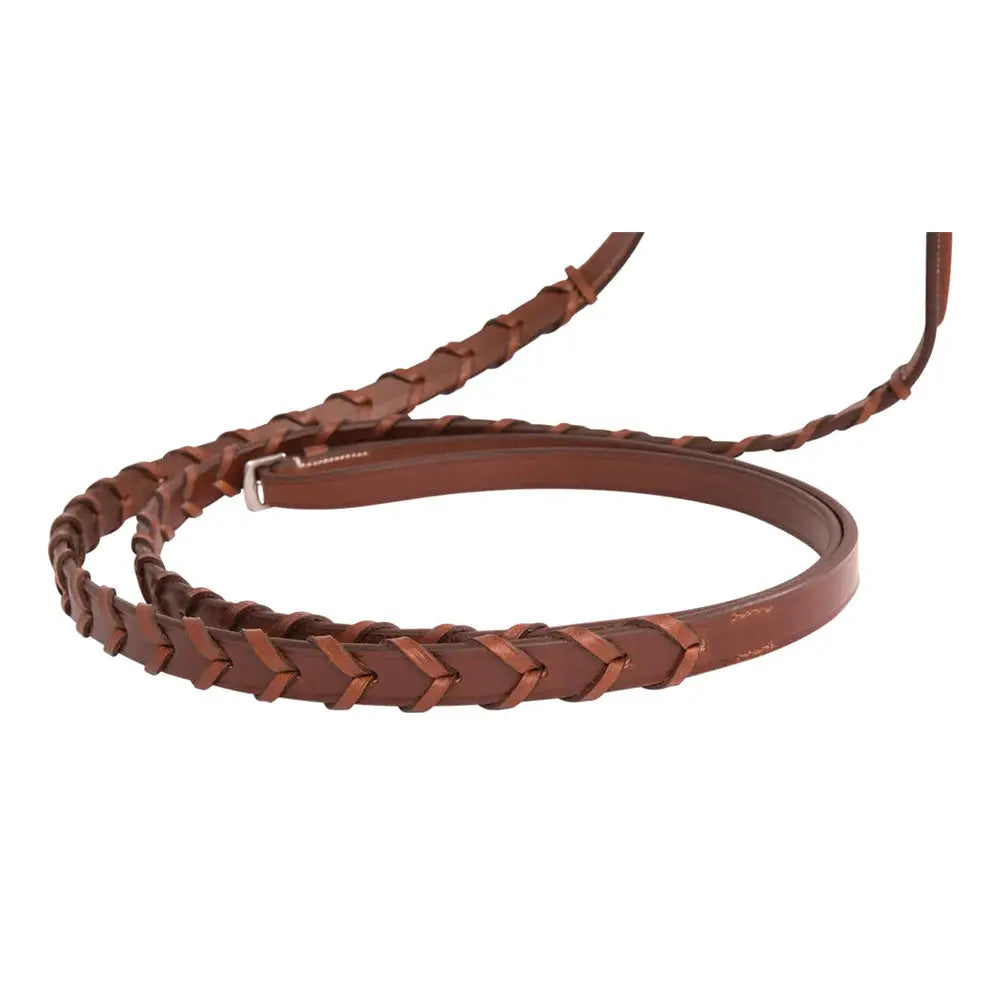 Huntley Equestrian Sedgwick Fancy Stitched Square Raised Laced Reins - Tampa Home & Garden Store
