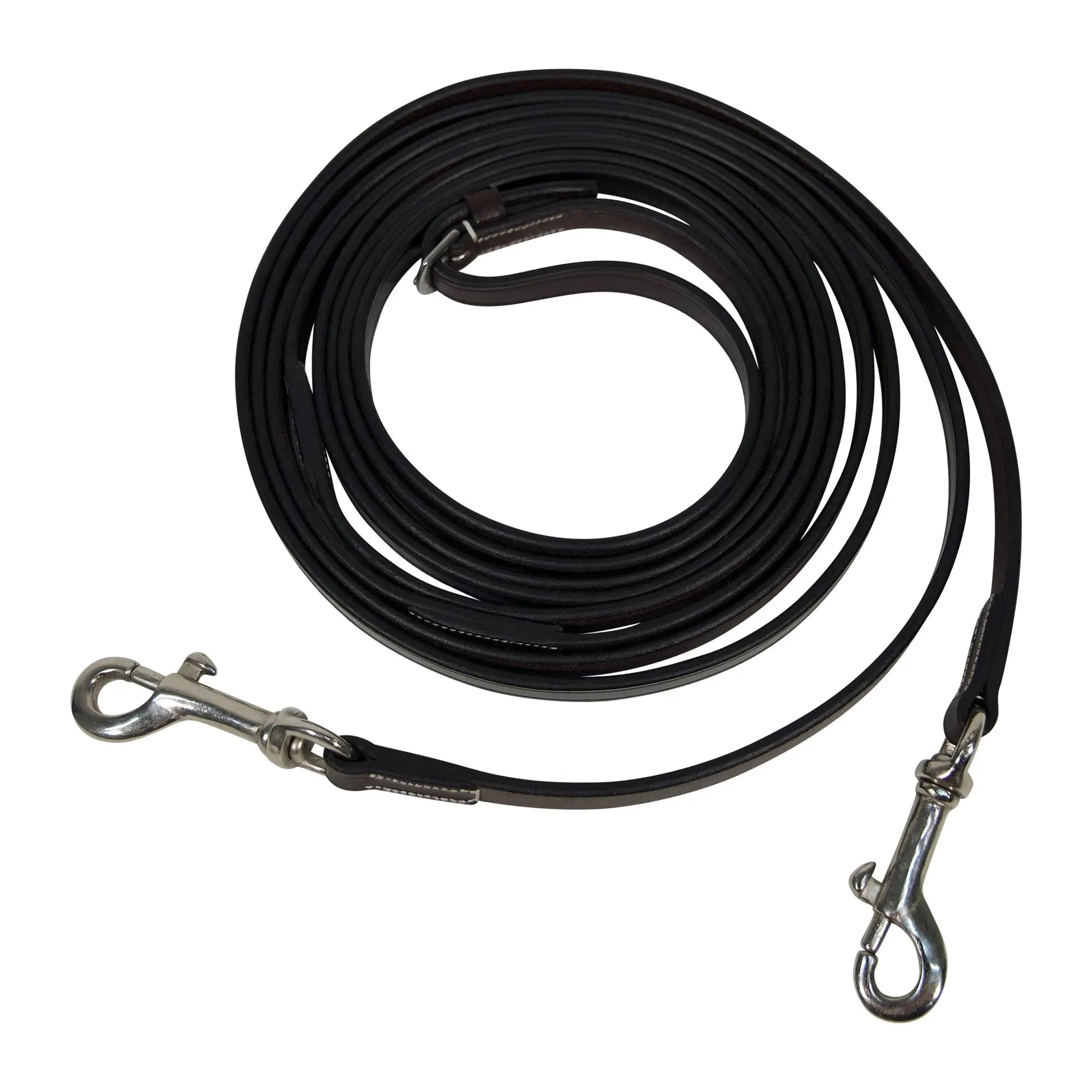 Huntley Equestrian Sedgwick Leather Draw Reins With Snap Ends - Tampa Home & Garden Store