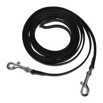 Huntley Equestrian Sedgwick Leather Draw Reins With Snap Ends - Tampa Home & Garden Store