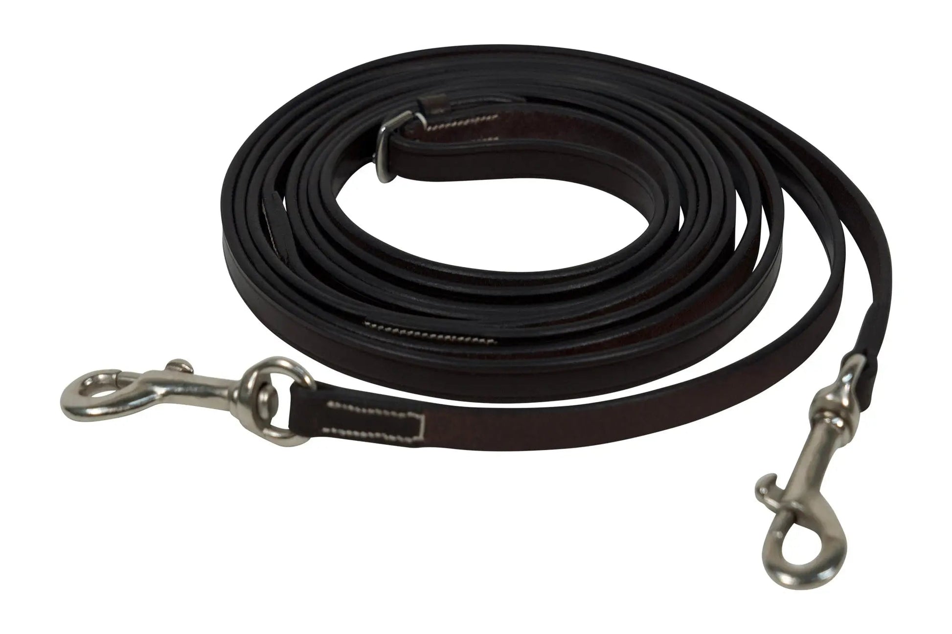 Huntley Equestrian Sedgwick Leather Draw Reins With Snap Ends - Tampa Home & Garden Store