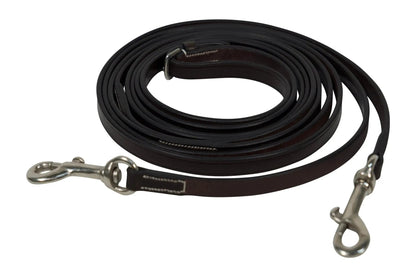 Huntley Equestrian Sedgwick Leather Draw Reins With Snap Ends - Tampa Home & Garden Store