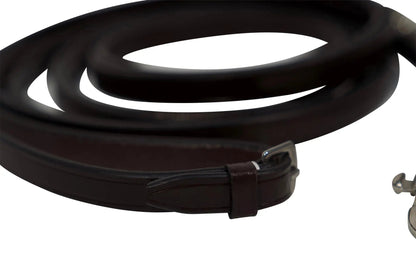 Huntley Equestrian Sedgwick Leather Draw Reins With Snap Ends - Tampa Home & Garden Store