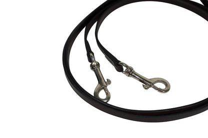Huntley Equestrian Sedgwick Leather Draw Reins With Snap Ends - Tampa Home & Garden Store
