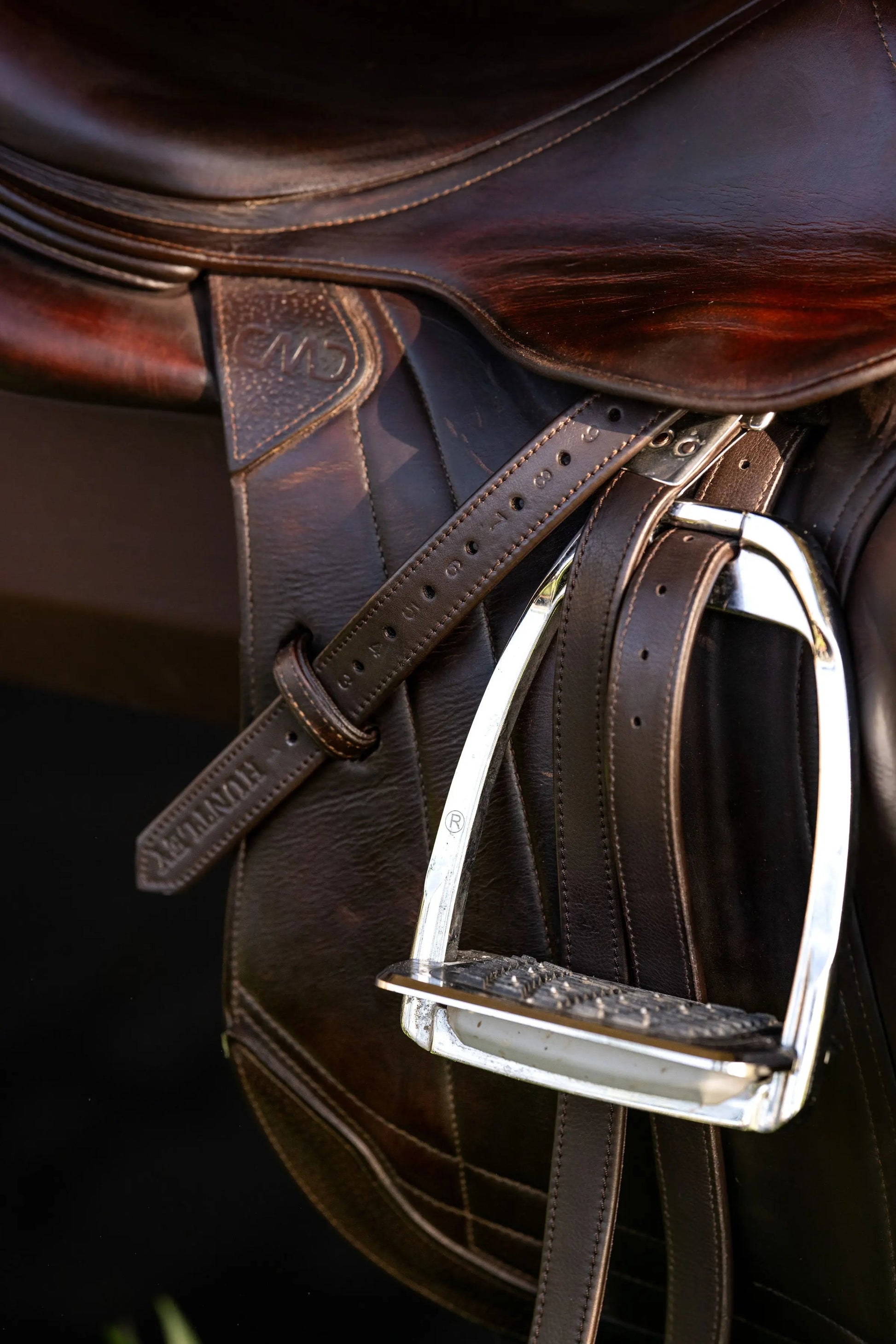 Huntley Equestrian Sedgwick Leather Flat Buckle Stirrup Leathers - Tampa Home & Garden Store