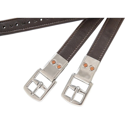 Huntley Equestrian Sedgwick Leather Flat Buckle Stirrup Leathers - Tampa Home & Garden Store
