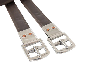 Huntley Equestrian Sedgwick Leather Flat Buckle Stirrup Leathers - Tampa Home & Garden Store