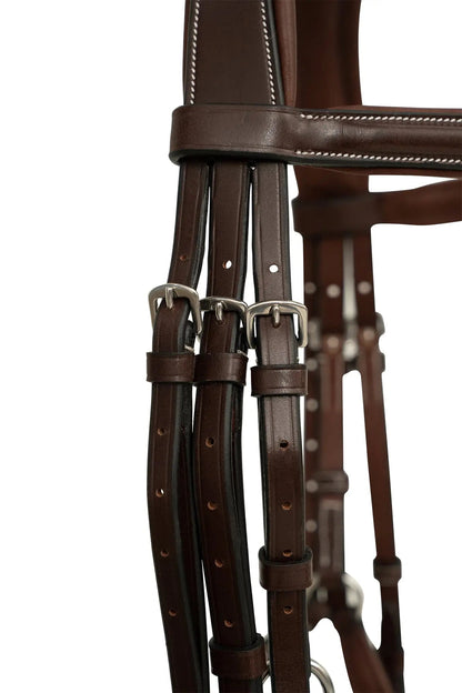 Huntley Equestrian Sedgwick Leather Padded Monocrown Figure 8 Bridle - Tampa Home & Garden Store