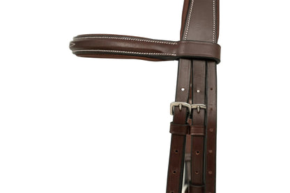 Huntley Equestrian Sedgwick Leather Padded Monocrown Figure 8 Bridle - Tampa Home & Garden Store
