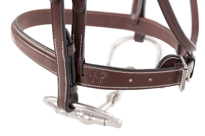 Huntley Equestrian Sedgwick Traditional Cheek Pieces - Tampa Home & Garden Store