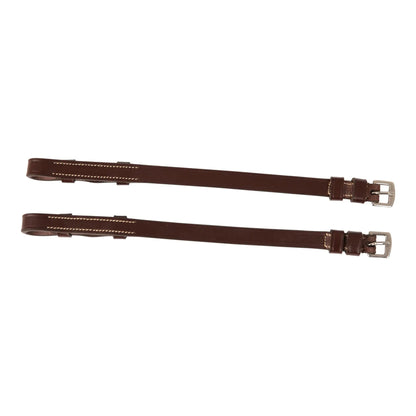 Huntley Equestrian Sedgwick Traditional Cheek Pieces - Tampa Home & Garden Store