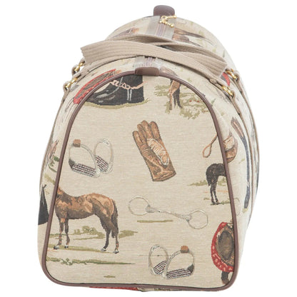 Huntley Equestrian Tapestry Duffle Bag-English Design - Tampa Home & Garden Store