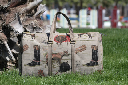 Huntley Equestrian Tapestry Duffle Bag-English Design - Tampa Home & Garden Store