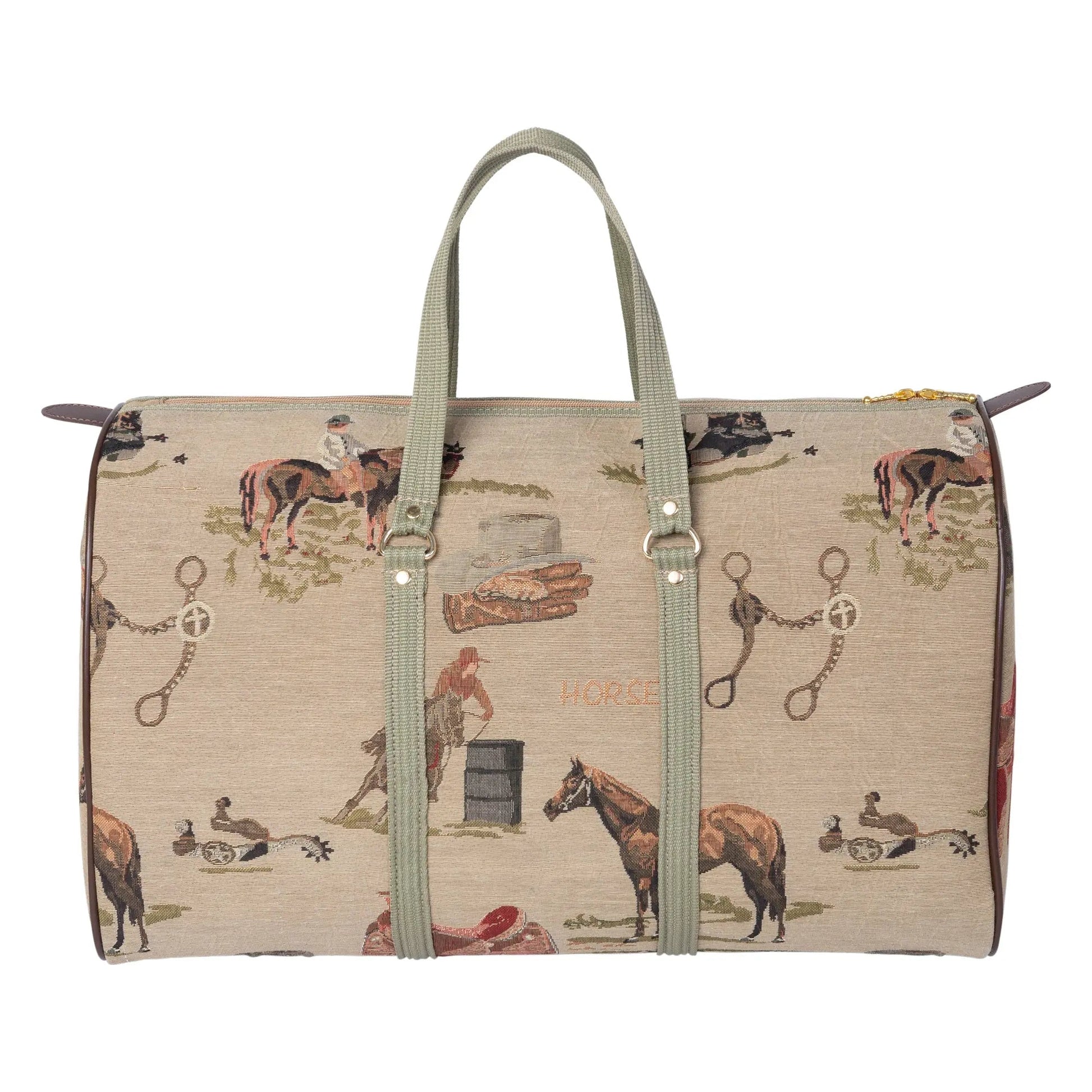 Huntley Equestrian Tapestry Duffle Bag-Western Design - Tampa Home & Garden Store