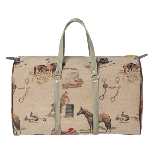 Huntley Equestrian Tapestry Duffle Bag-Western Design - Tampa Home & Garden Store