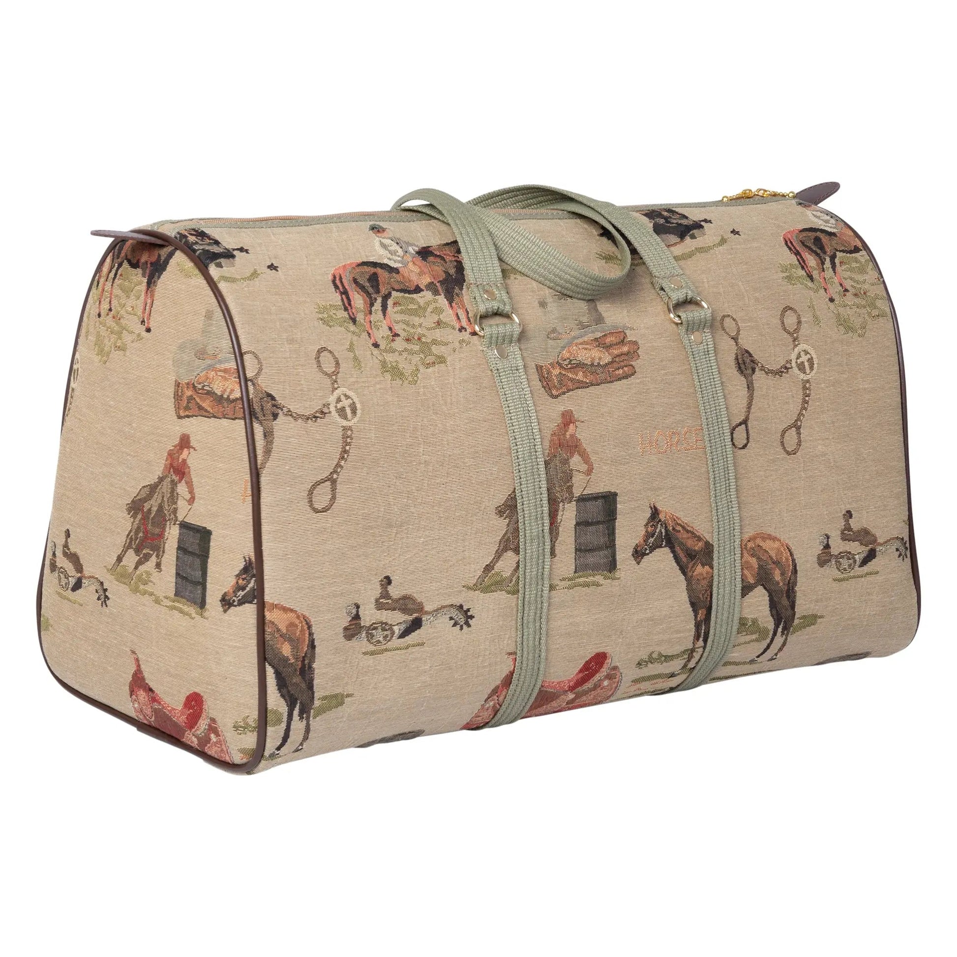Huntley Equestrian Tapestry Duffle Bag-Western Design - Tampa Home & Garden Store