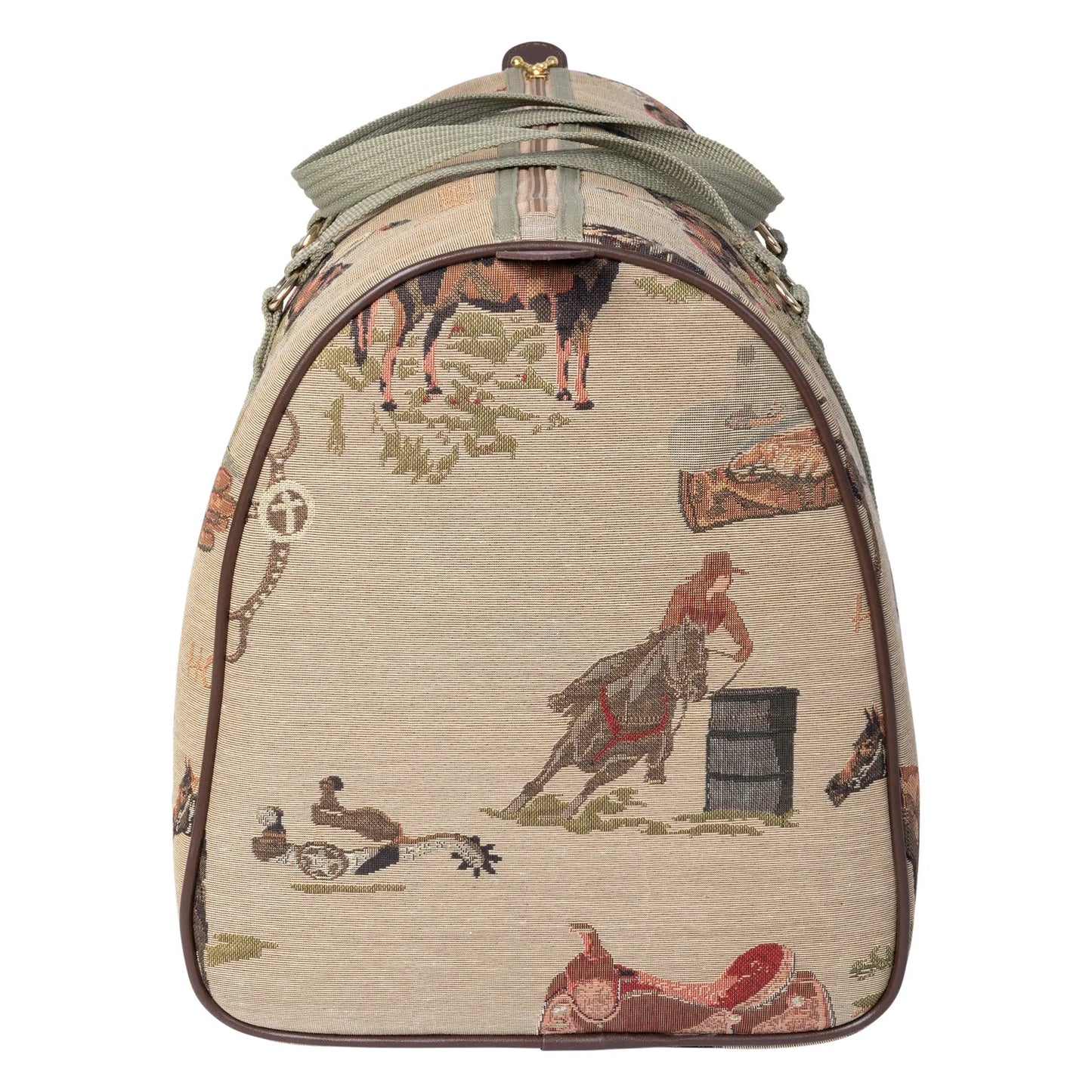 Huntley Equestrian Tapestry Duffle Bag-Western Design - Tampa Home & Garden Store