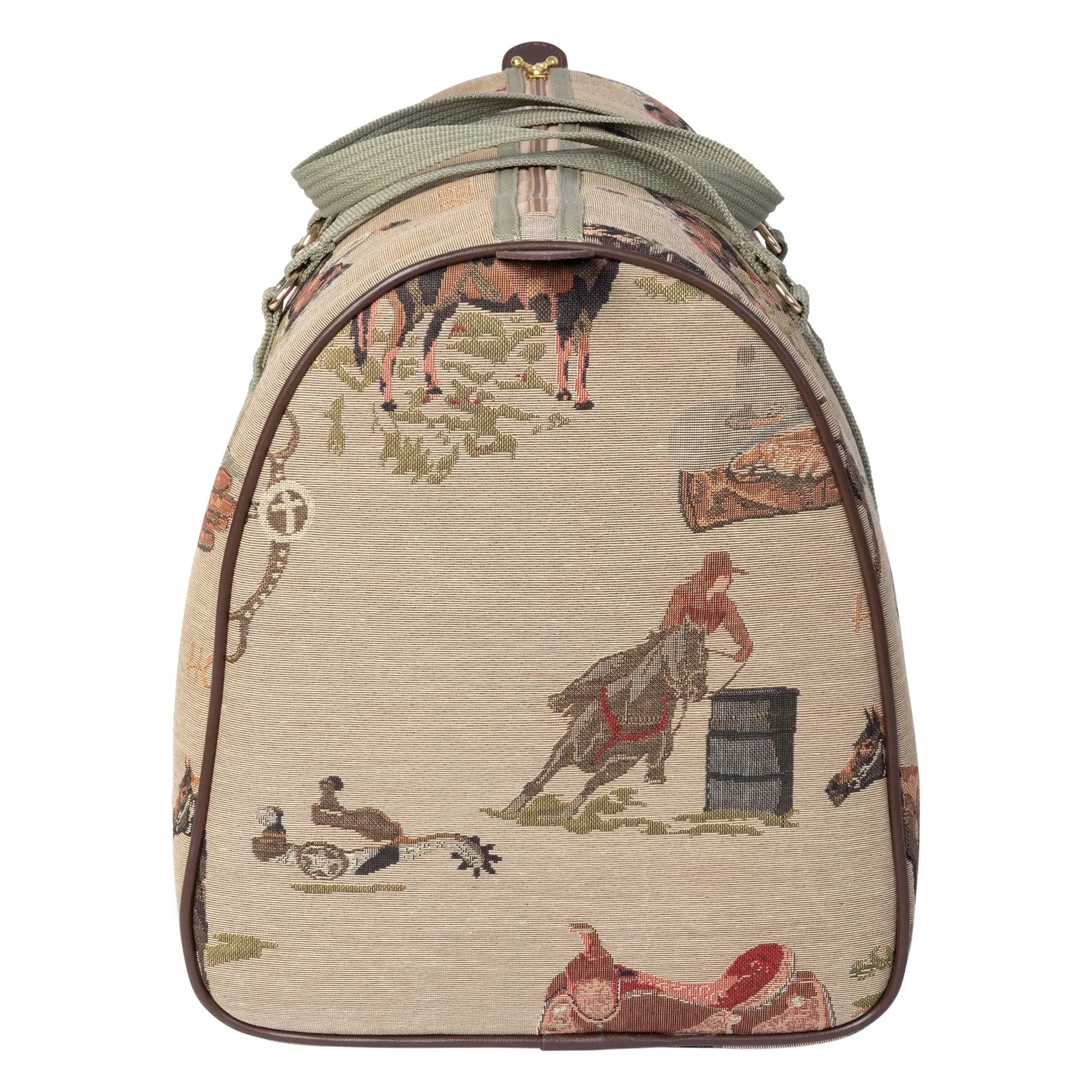 Huntley Equestrian Tapestry Duffle Bag-Western Design - Tampa Home & Garden Store