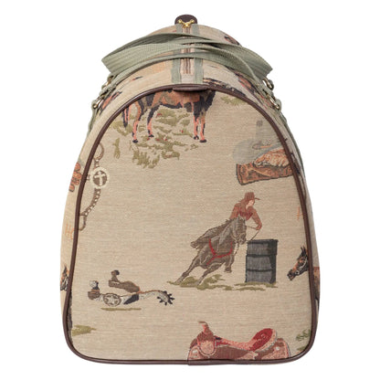 Huntley Equestrian Tapestry Duffle Bag-Western Design - Tampa Home & Garden Store