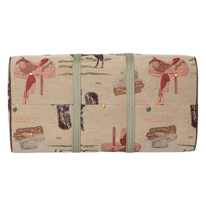 Huntley Equestrian Tapestry Duffle Bag-Western Design - Tampa Home & Garden Store