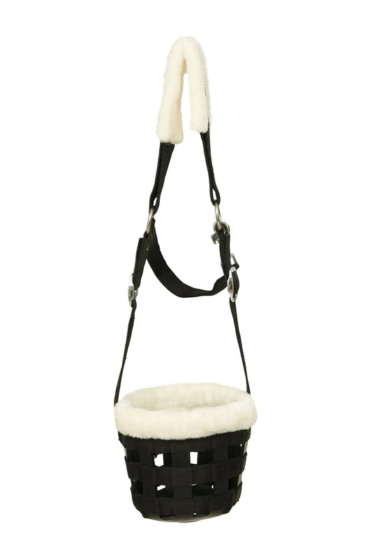 Huntley Fleece Padded Nylon Grazing Muzzle, Black - Tampa Home & Garden Store