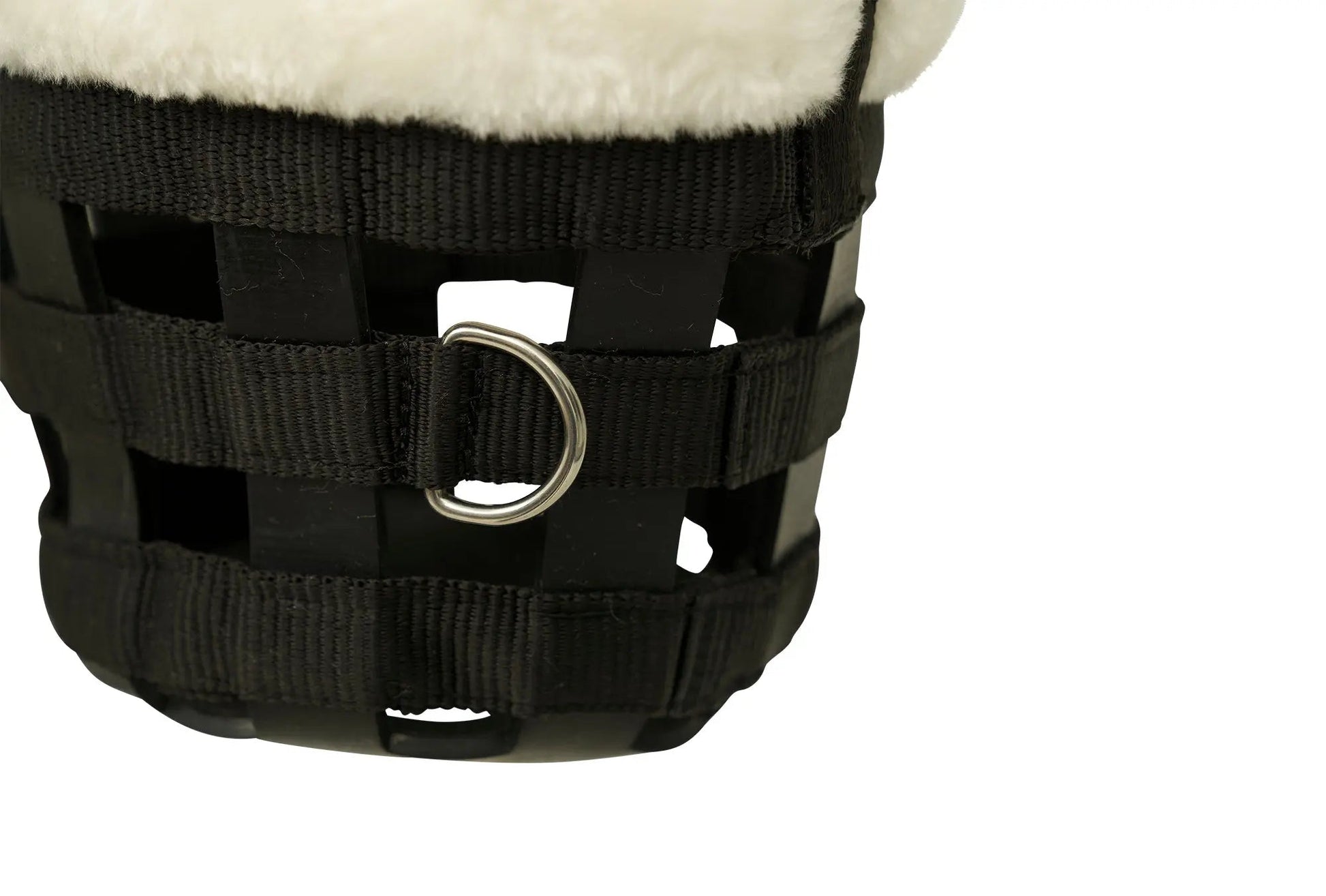 Huntley Fleece Padded Nylon Grazing Muzzle, Black - Tampa Home & Garden Store