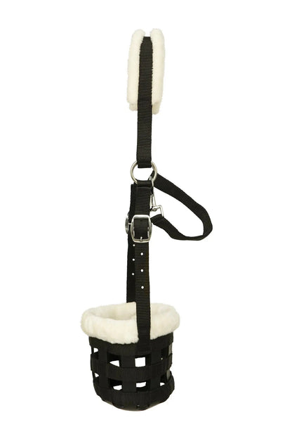 Huntley Fleece Padded Nylon Grazing Muzzle, Black - Tampa Home & Garden Store