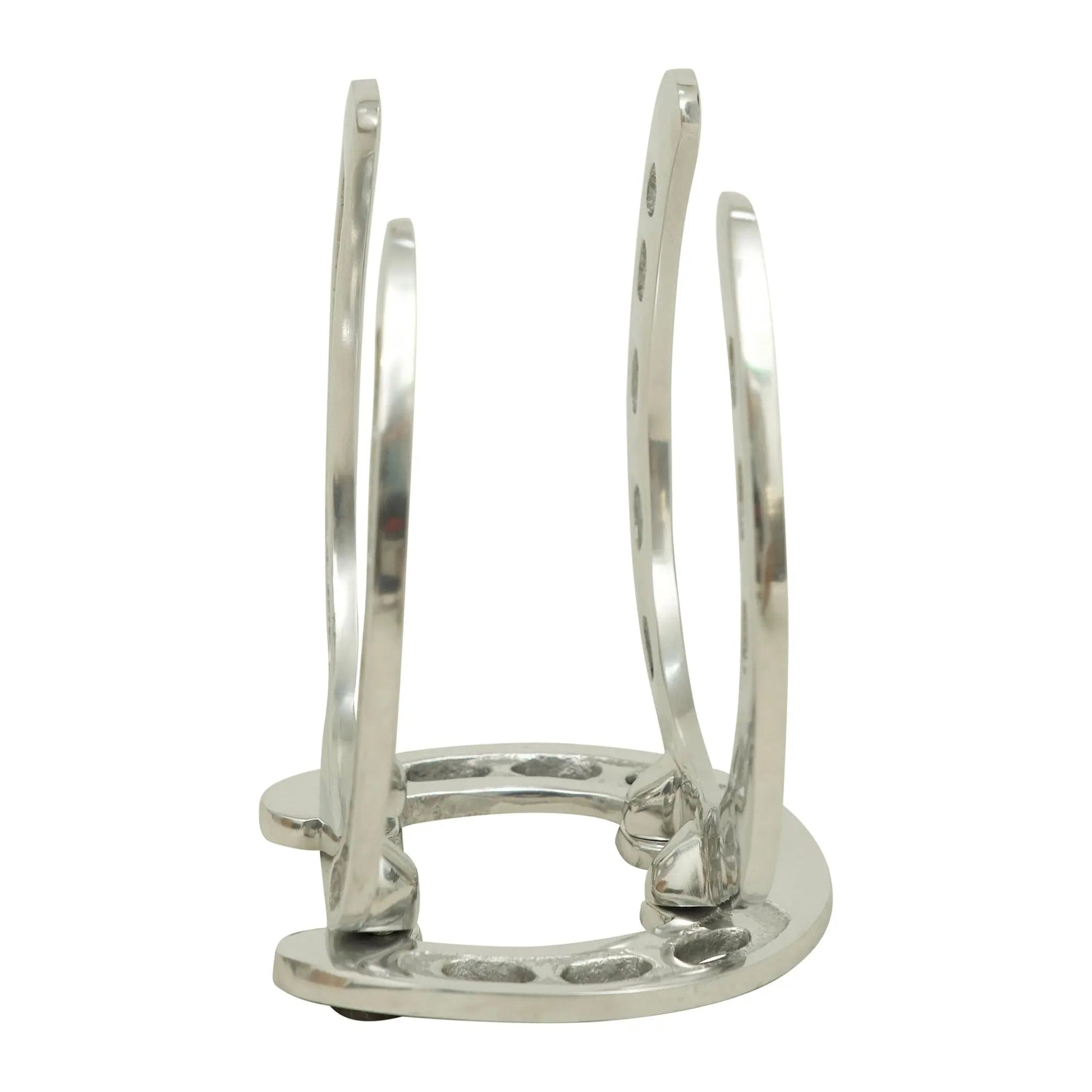 Huntley Horseshoe Napkin Holder, Aluminum Silver Finish - Tampa Home & Garden Store