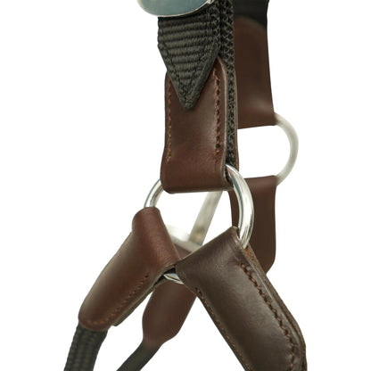 Huntley Nylon Halter and Removable Lead with Snap, Black - Tampa Home & Garden Store