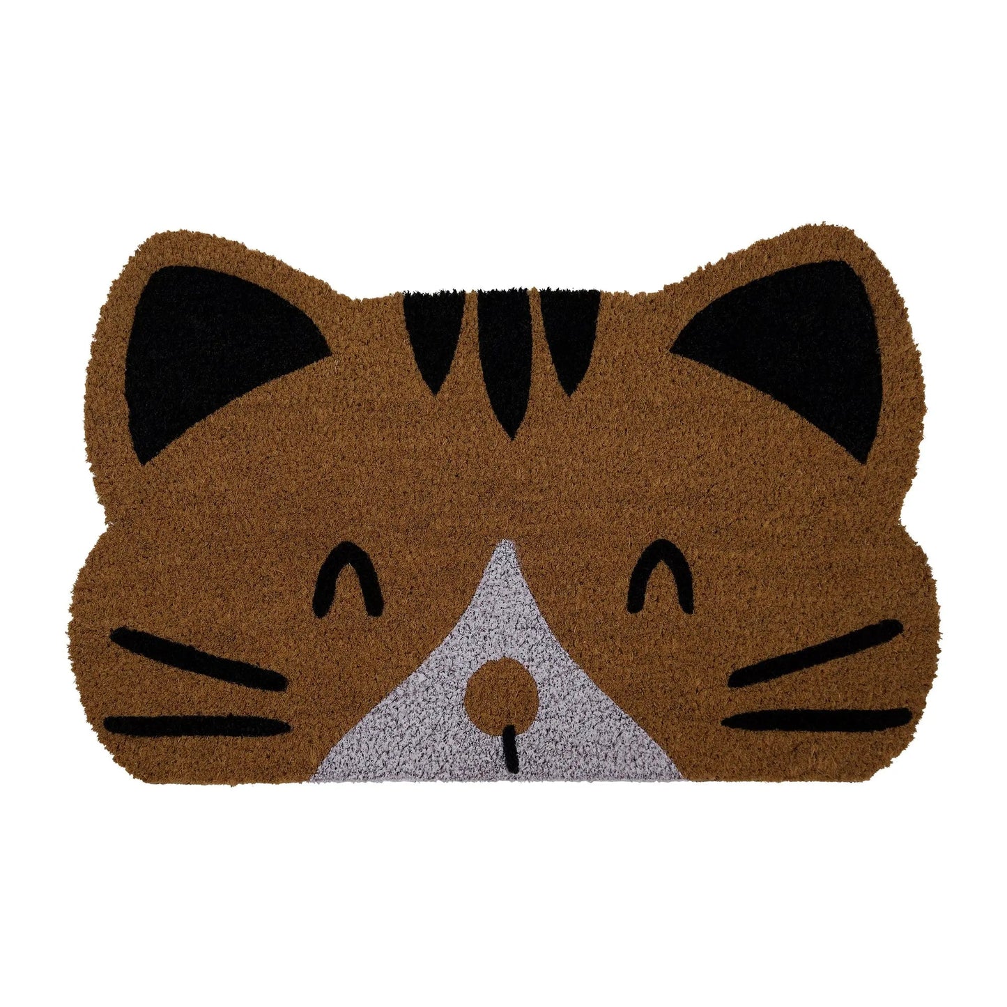 Huntley Pet Cat Print Natural Coir Door Mat with Anti Slipping - Tampa Home & Garden Store