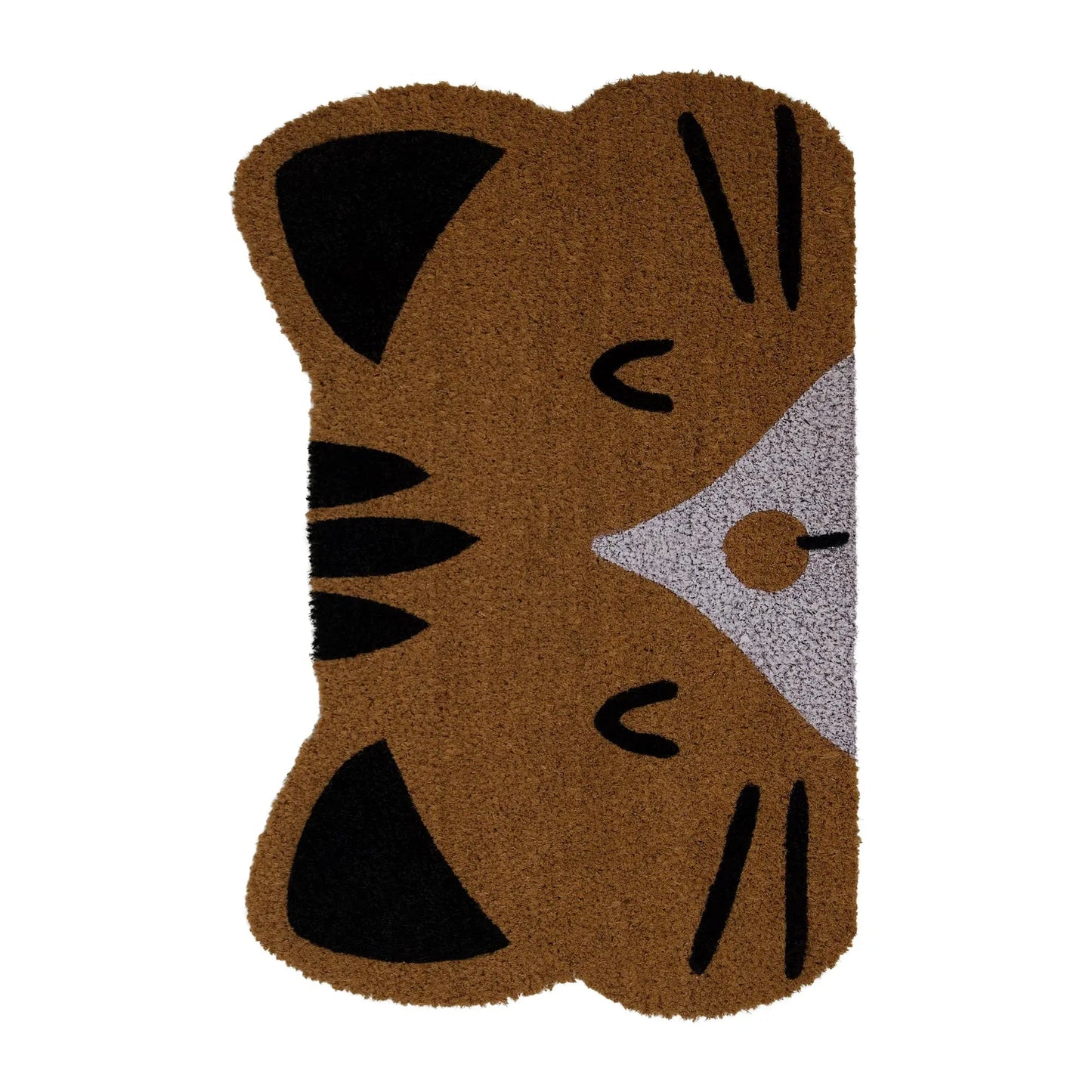 Huntley Pet Cat Print Natural Coir Door Mat with Anti Slipping - Tampa Home & Garden Store