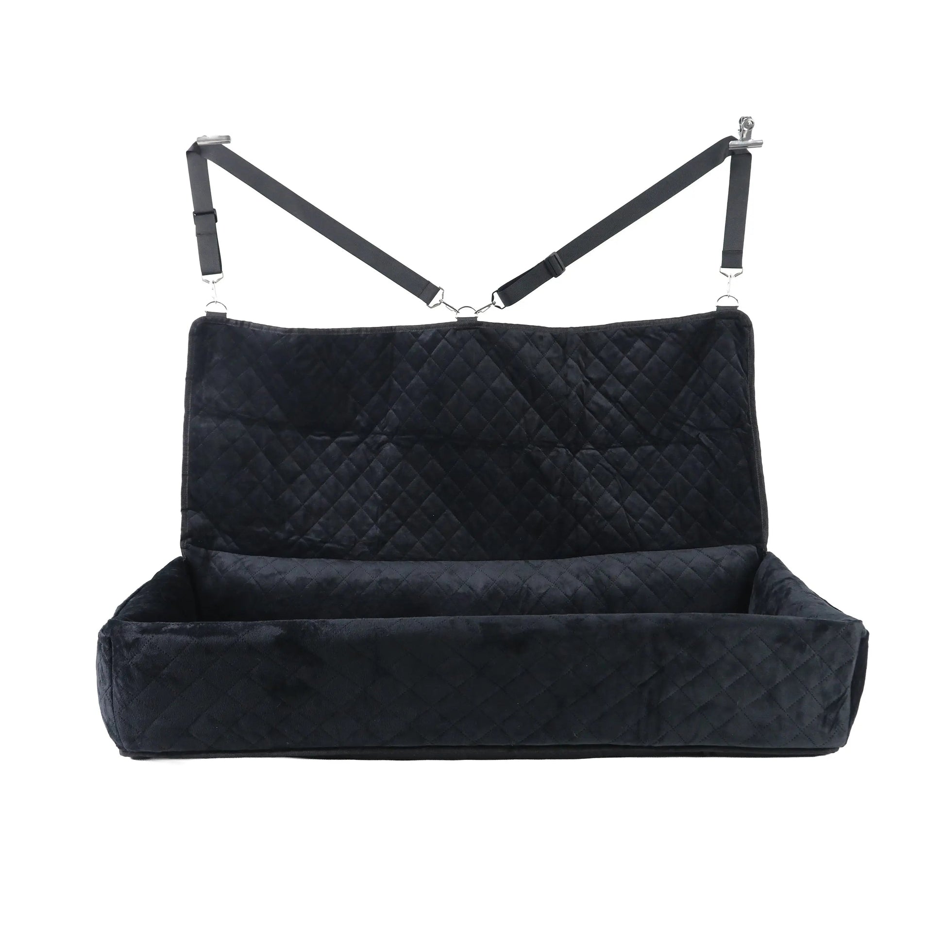 Huntley Pet Dog Car Seat for Large Dogs, Pet Booster Back Set Bed, Black - Tampa Home & Garden Store