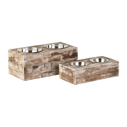 Huntley Pet Elevated Dog and Cat Double Bowl Feeder - Tampa Home & Garden Store