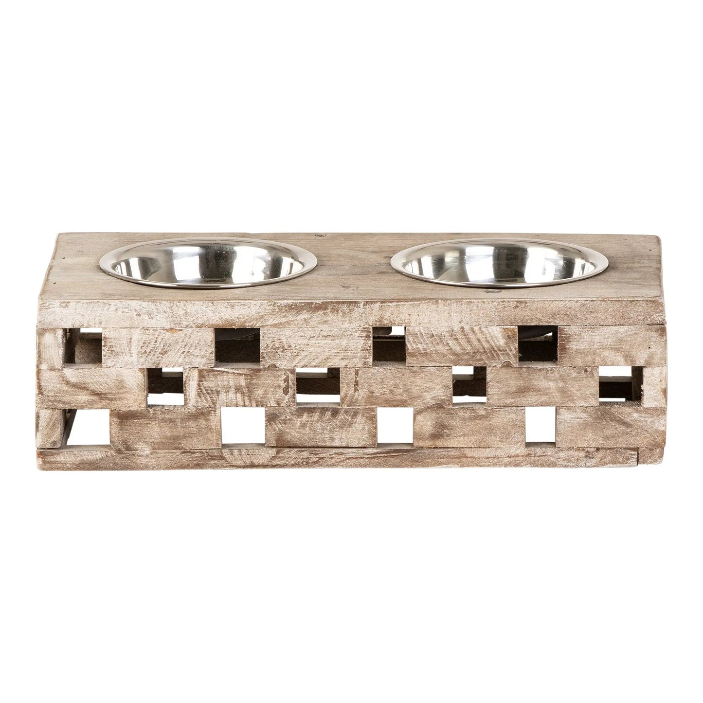 Huntley Pet Elevated Dog and Cat Double Bowl Feeder - Tampa Home & Garden Store