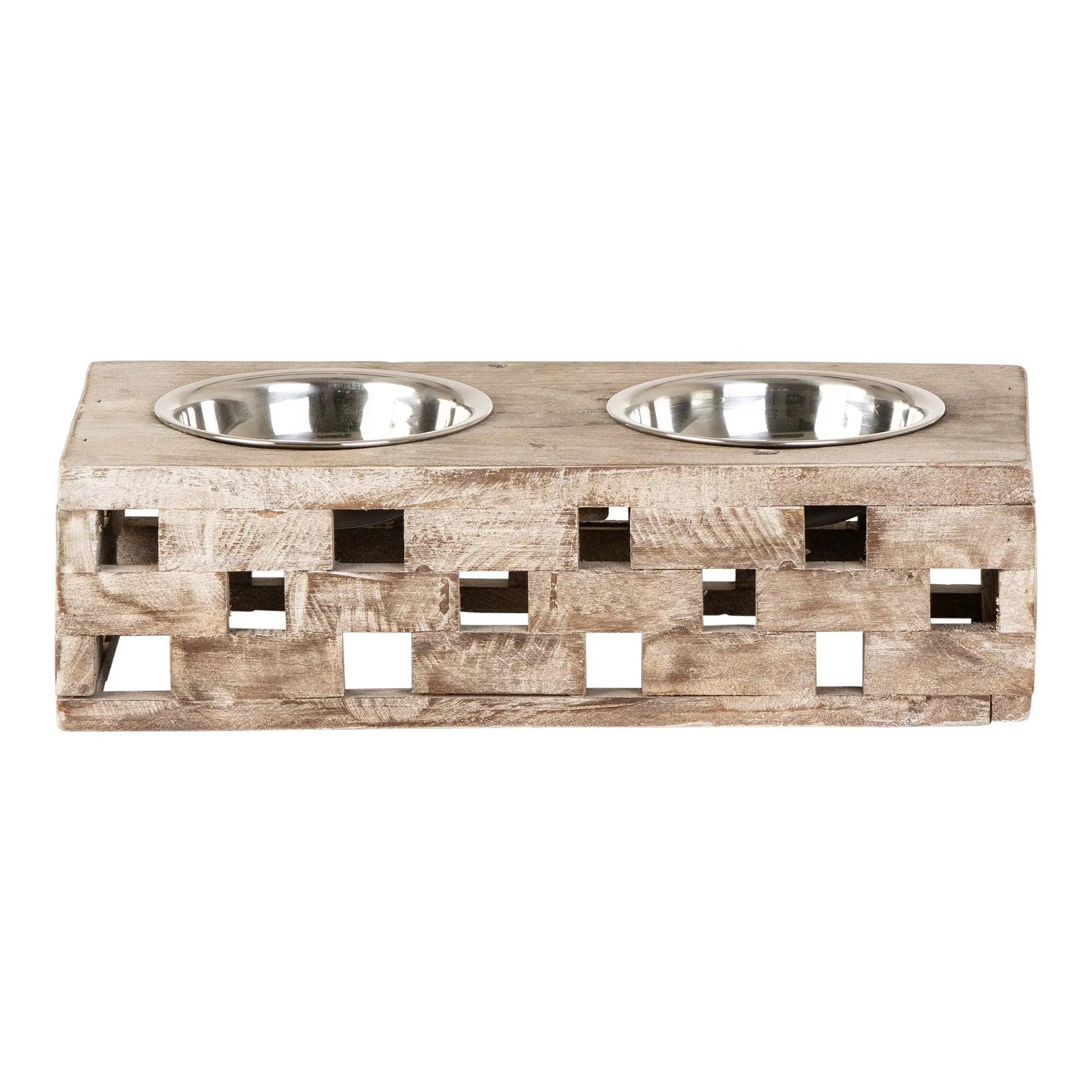Huntley Pet Elevated Dog and Cat Double Bowl Feeder - Tampa Home & Garden Store