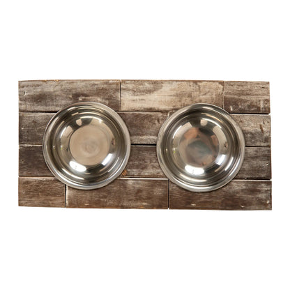 Huntley Pet Elevated Dog and Cat Double Bowl Feeder - Tampa Home & Garden Store