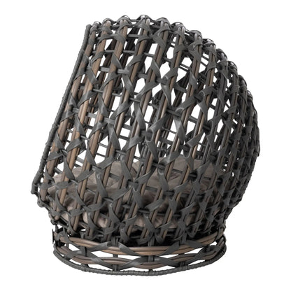 Huntley Pet Hemisphere Rattan Pet Bed, Elevated With Cushion - Tampa Home & Garden Store