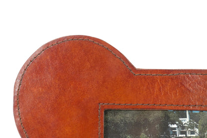 Huntley Pet Leather Bone Shaped Picture Frame, 4x6 - Tampa Home & Garden Store