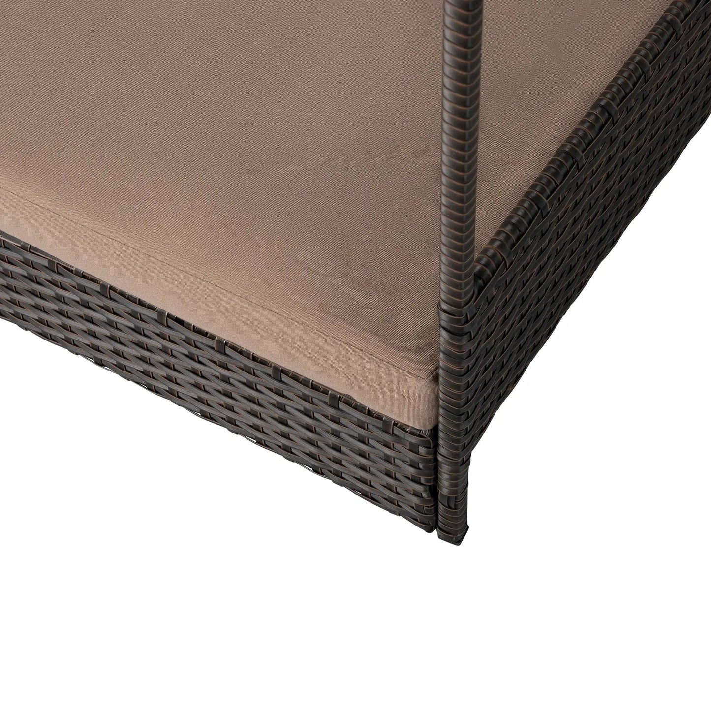 Huntley Pet Rattan Wicker Indoor Outdoor Cabana Raised Pet Bed - Tampa Home & Garden Store