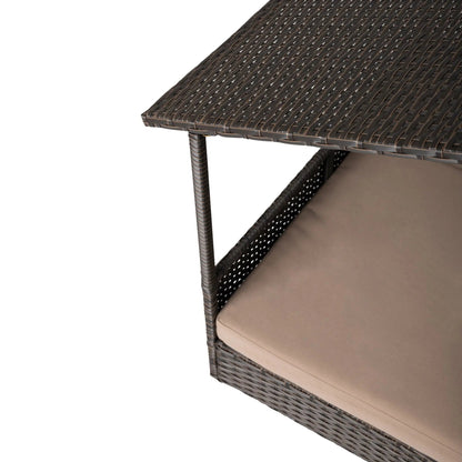 Huntley Pet Rattan Wicker Indoor Outdoor Cabana Raised Pet Bed - Tampa Home & Garden Store