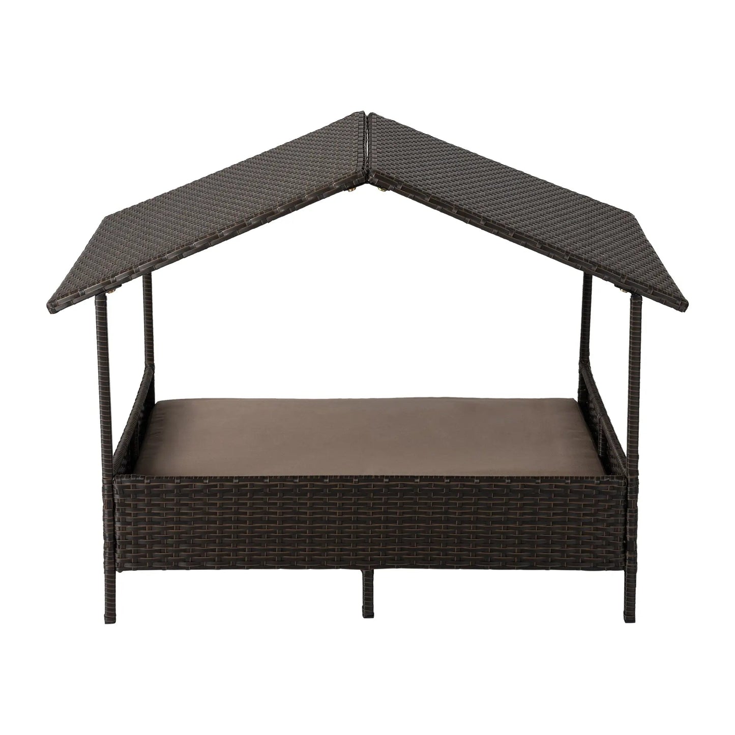 Huntley Pet Rattan Wicker Indoor Outdoor Cabana Raised Pet Bed - Tampa Home & Garden Store