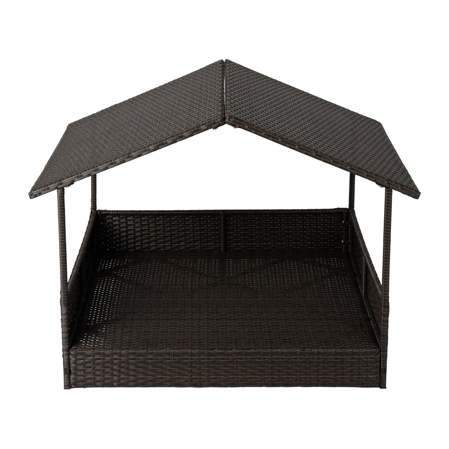 Huntley Pet Rattan Wicker Indoor Outdoor Cabana Raised Pet Bed - Tampa Home & Garden Store