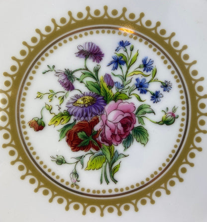 Hutschenreuther Limited Edition Wall Plate: Ursula Band Floral Art, 8" - Tampa Home & Garden Store