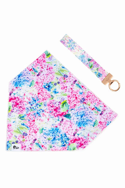 Hydrangea Haven Dog Bandana & Matching Keychain - Tampa Home & Garden Store
