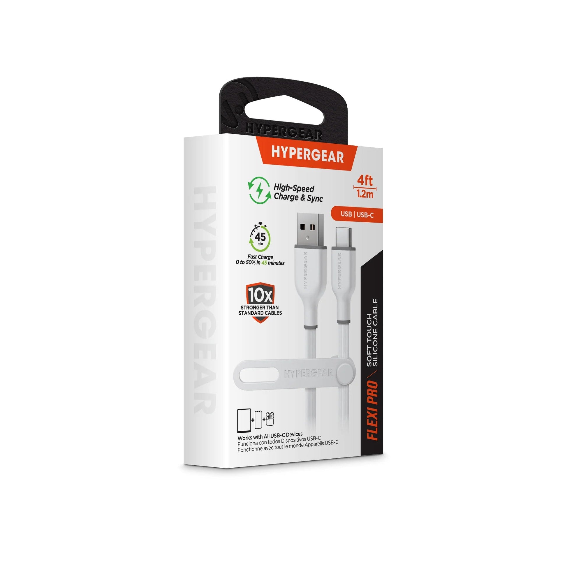 HyperGear Flexi PRO USB to USB-C Cable – 4ft - Tampa Home & Garden Store