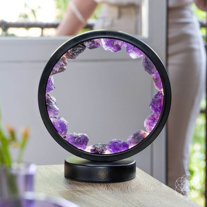 I Am At Peace - Spiritual Protection Amethyst Lamp - Tampa Home & Garden Store