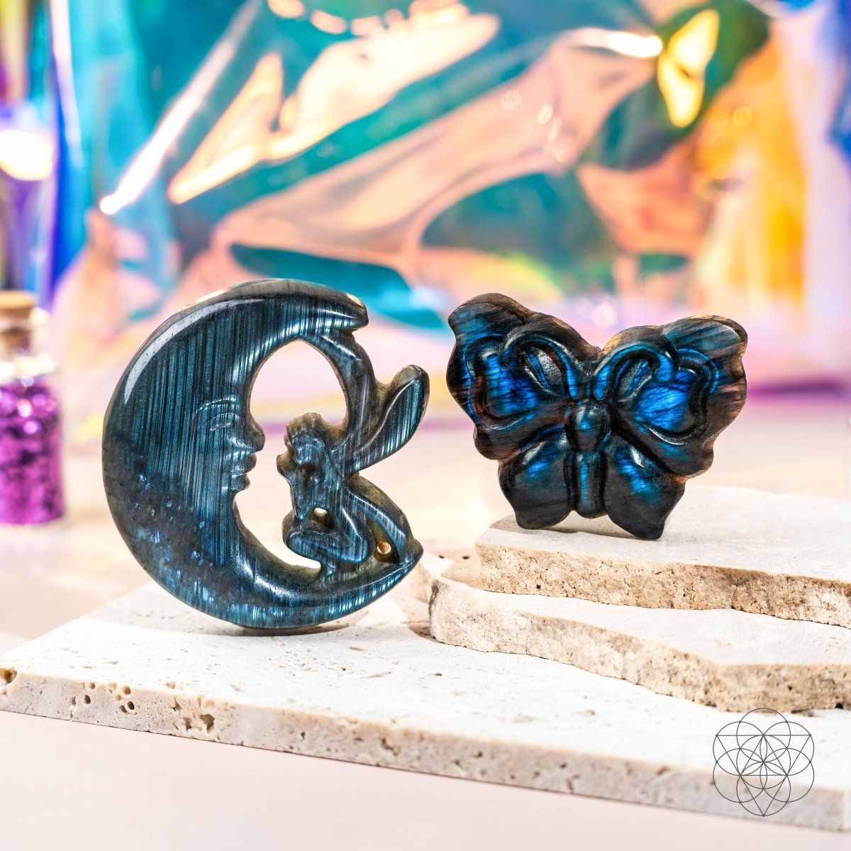 I Am Reborn - Labradorite Carving of Transformation - Tampa Home & Garden Store