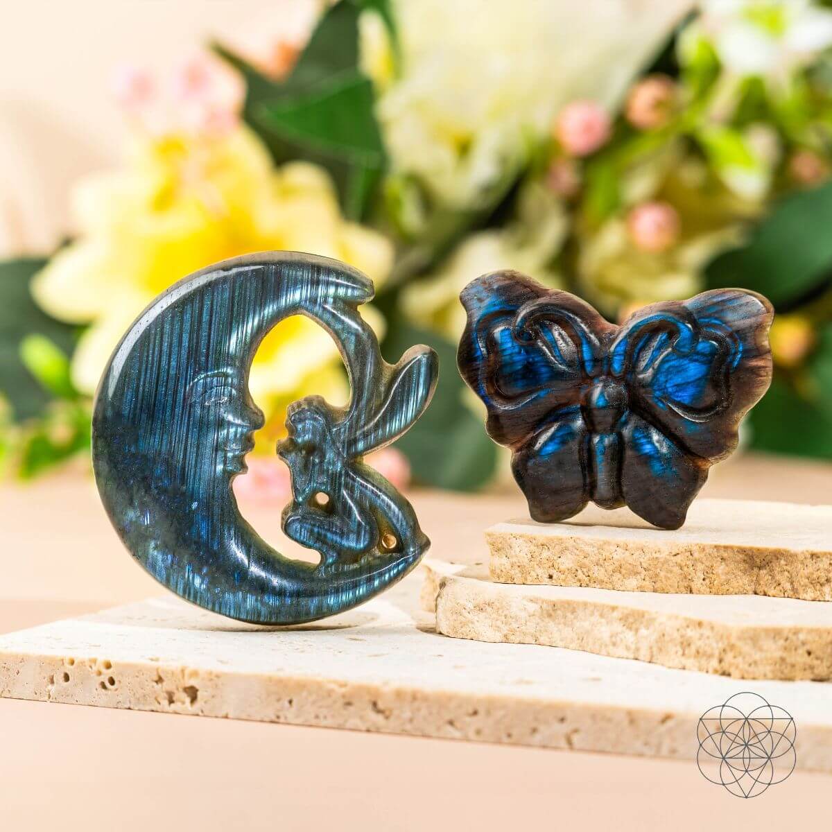 I Am Reborn - Labradorite Carving of Transformation - Tampa Home & Garden Store