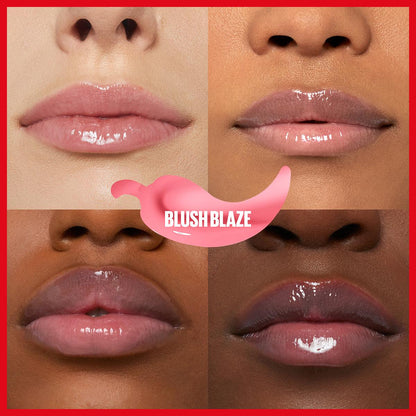 Lip gloss Maybelline New York Lifter Plump Blush Blaze, non-sticky, long-lasting lip care on Tampa Home & Garden Store