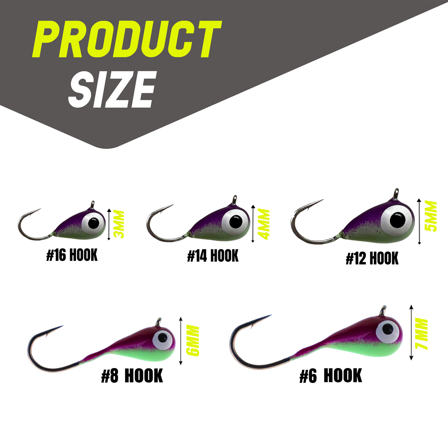 Jigs para pesca en hielo Reaction Tackle