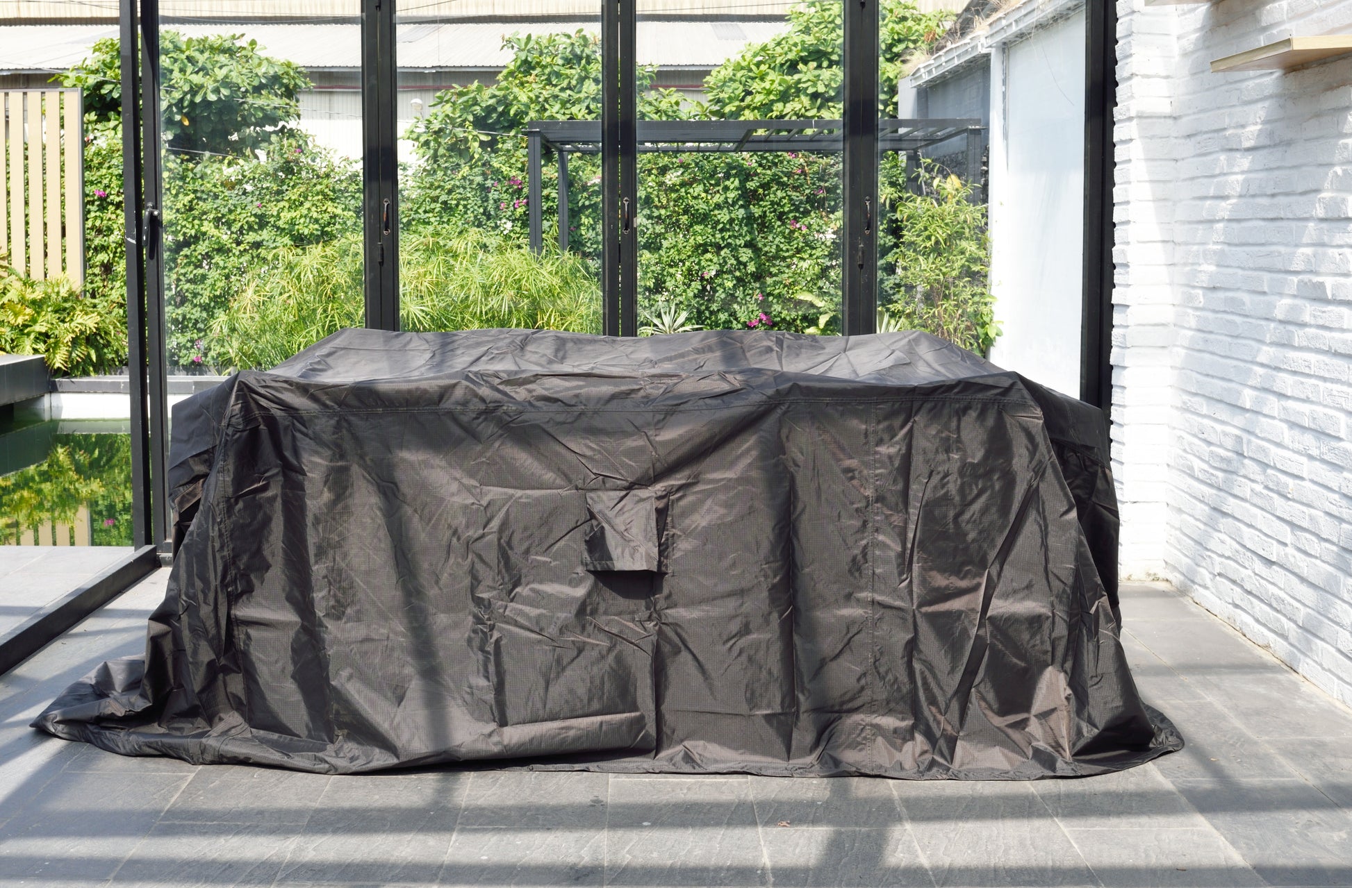Amazonia Patio Cover for Dining Set Waterproof black fabric outdoor furniture cover on Tampa Home & Garden Store